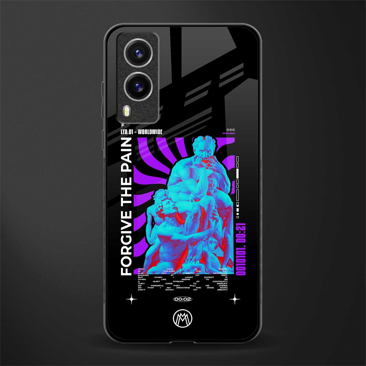forgive the pain glass case for vivo v21e 5g image