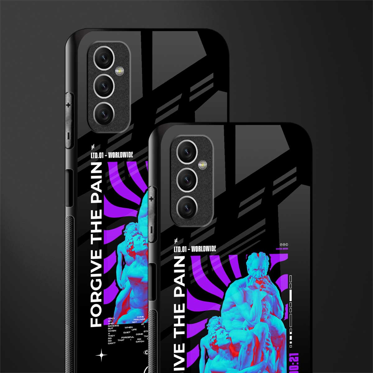 forgive the pain glass case for samsung galaxy m52 5g image-2