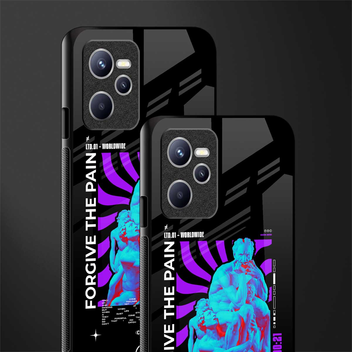 forgive the pain glass case for realme c35 image-2