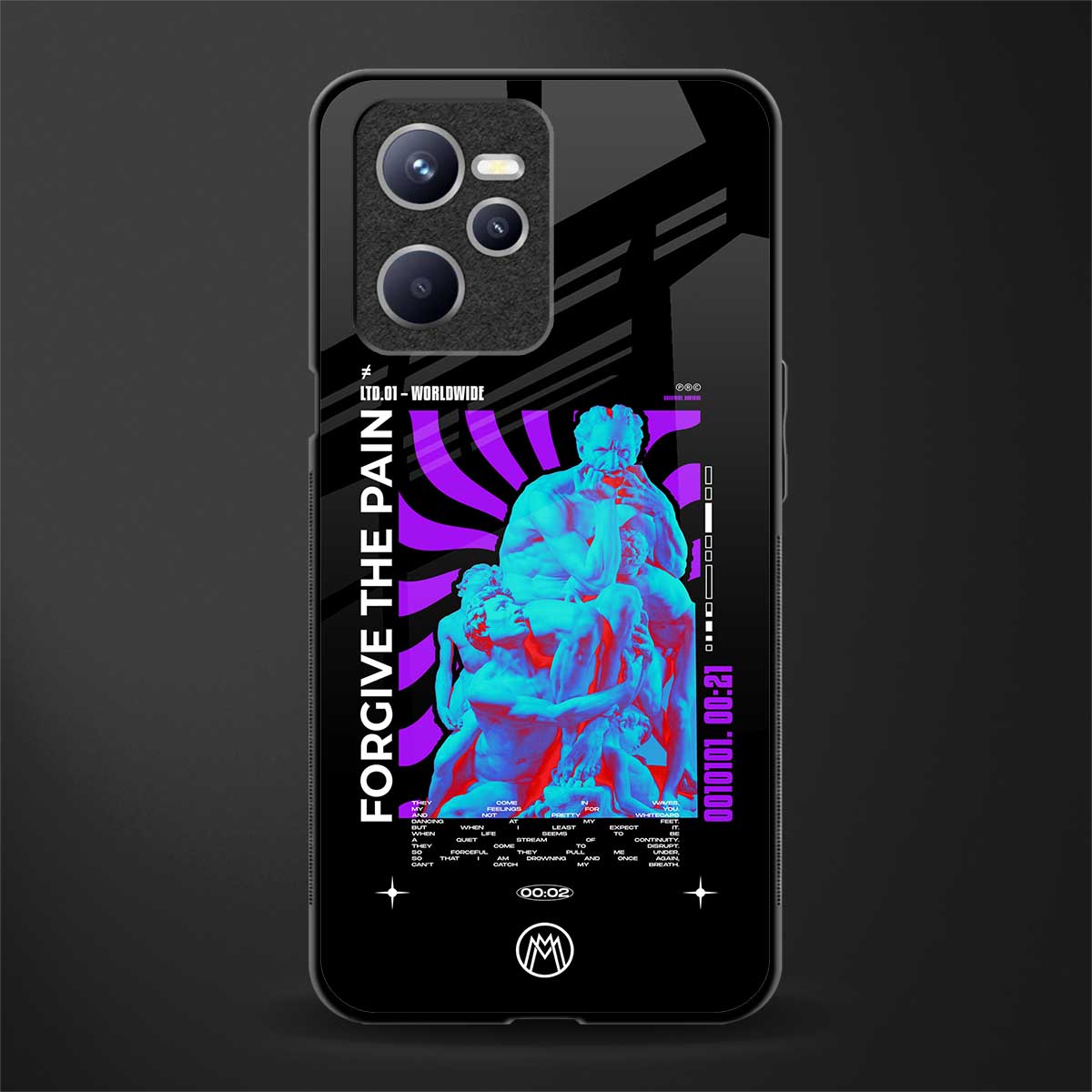 forgive the pain glass case for realme c35 image