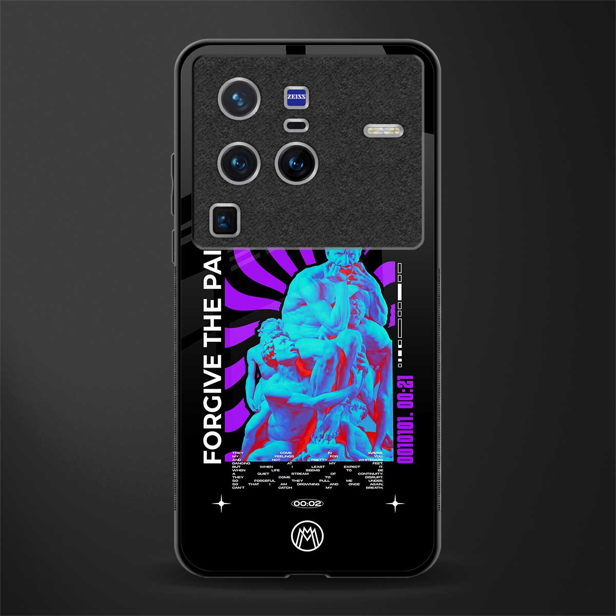 forgive the pain glass case for vivo x80 pro 5g image