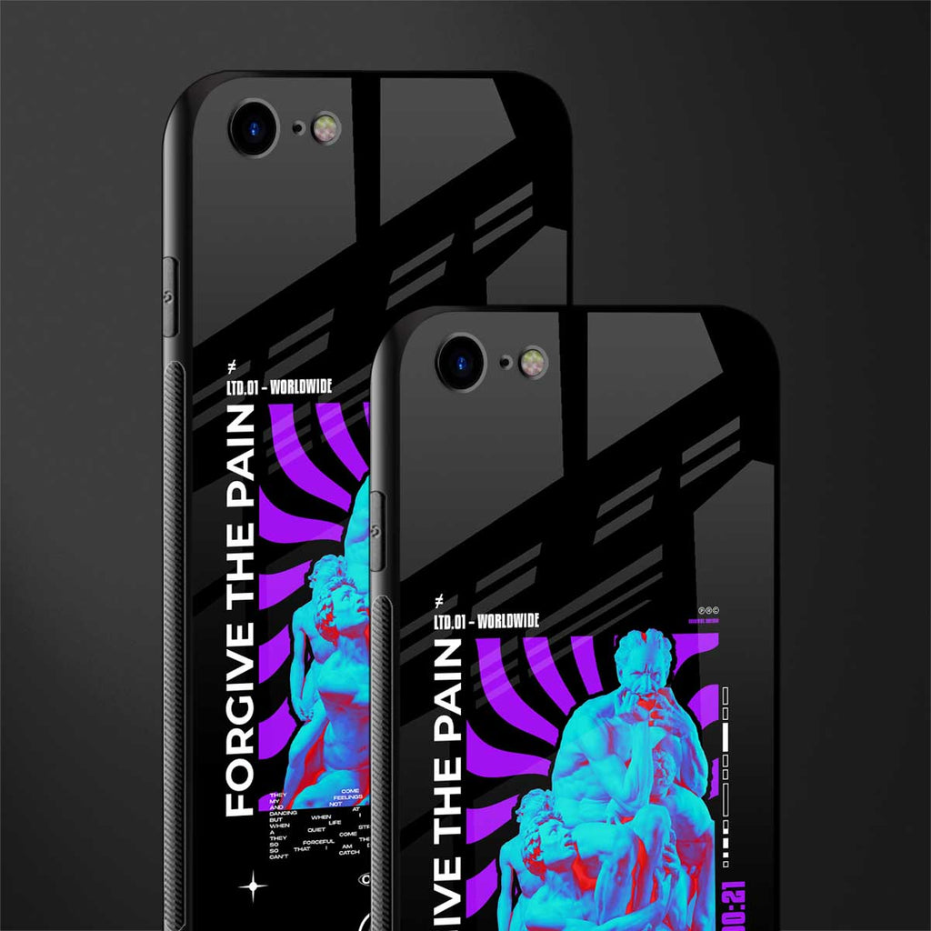 forgive the pain glass case for iphone se 2020 image-2
