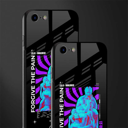 forgive the pain glass case for iphone se 2020 image-2