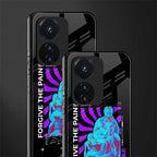 forgive the pain back phone cover | glass case for vivo t1 44w 4g