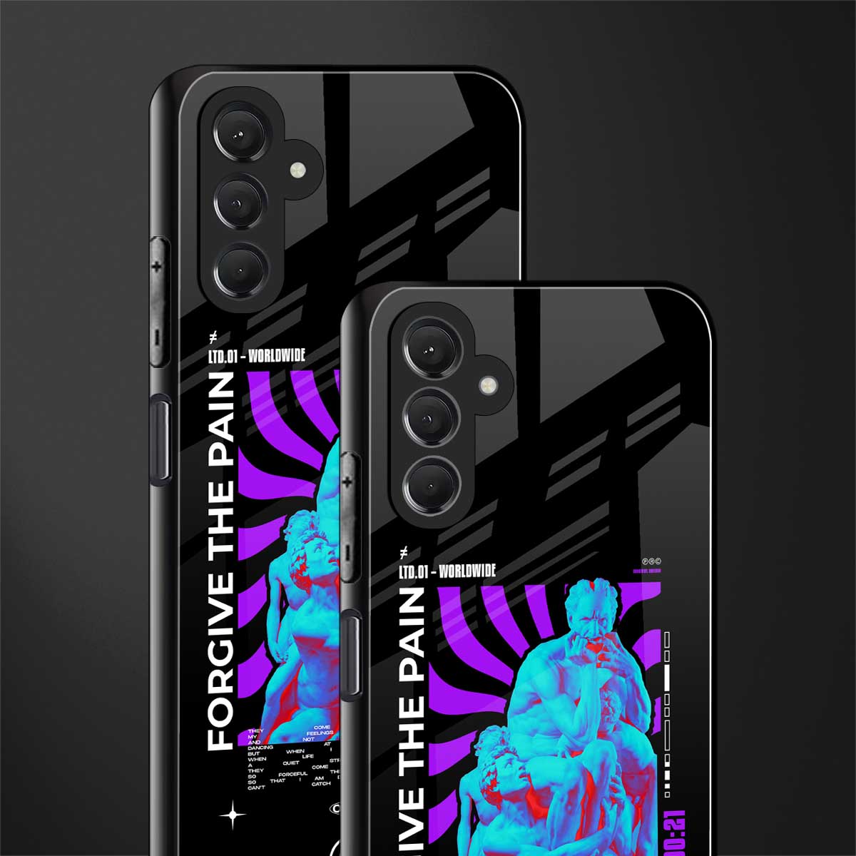forgive the pain back phone cover | glass case for samsun galaxy a24 4g