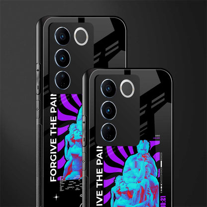 forgive the pain back phone cover | glass case for vivo v27 pro 5g