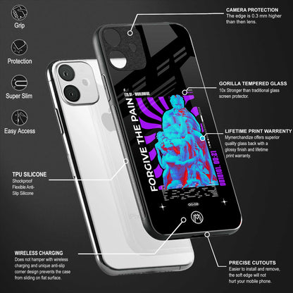 forgive the pain back phone cover | glass case for redmi note 11 pro plus 4g/5g
