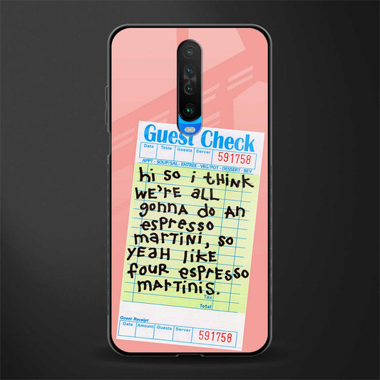 four espresso martinis glass case for poco x2 image