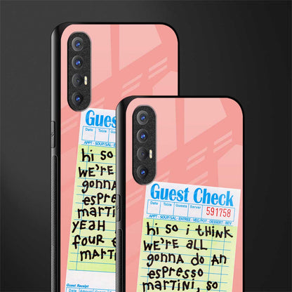 four espresso martinis glass case for oppo reno 3 pro image-2
