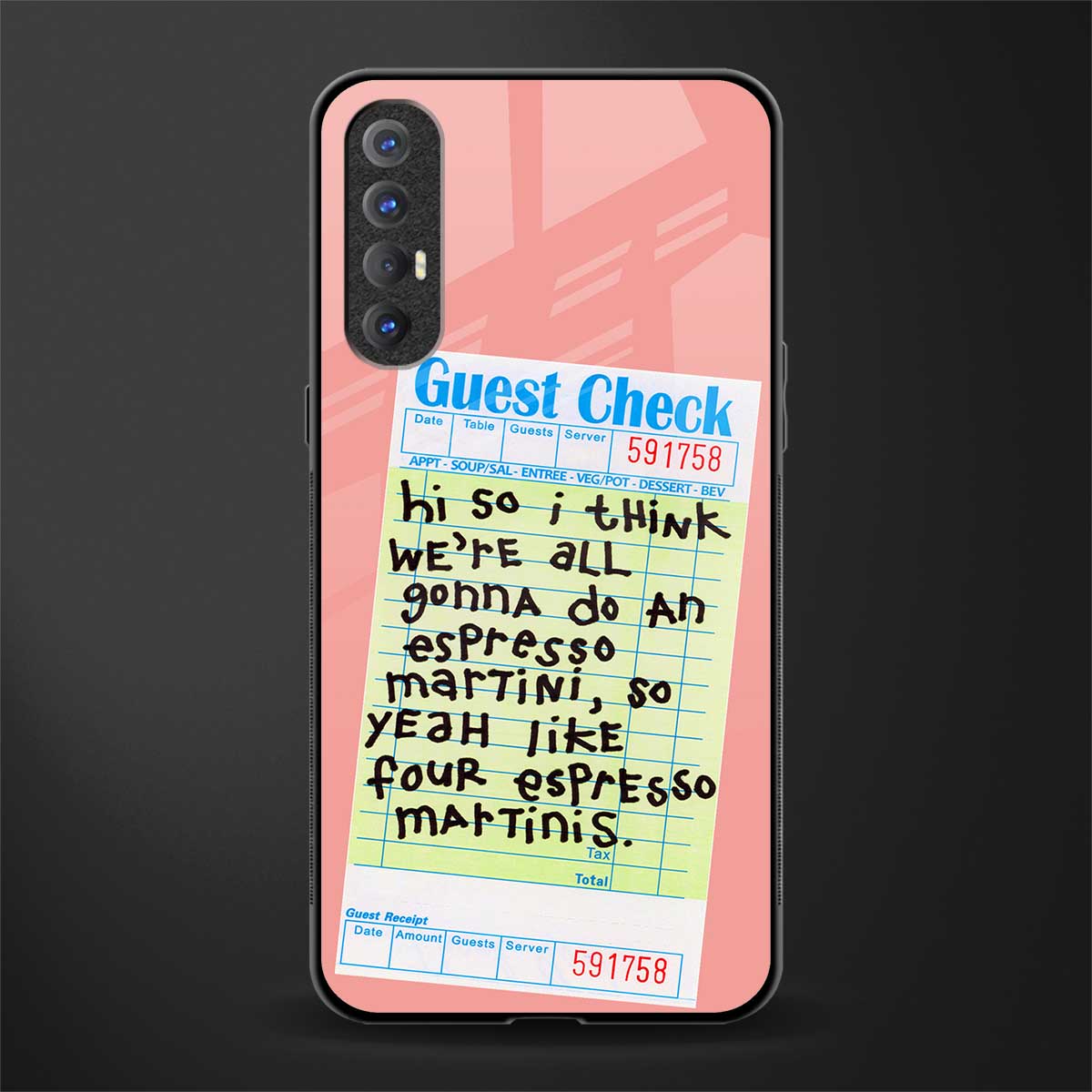 four espresso martinis glass case for oppo reno 3 pro image