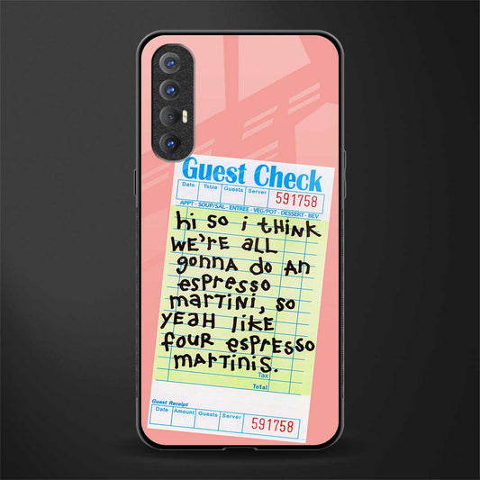 four espresso martinis glass case for oppo reno 3 pro image