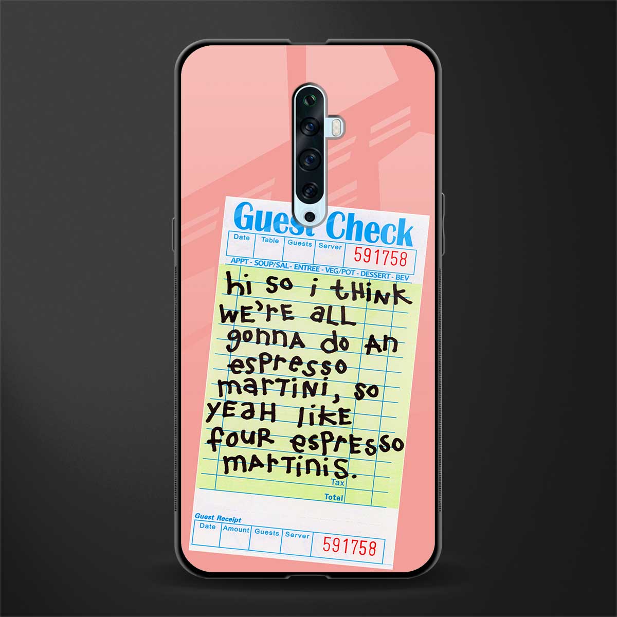 four espresso martinis glass case for oppo reno 2f image