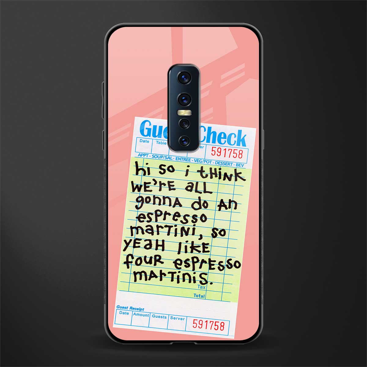 four espresso martinis glass case for vivo v17 pro image
