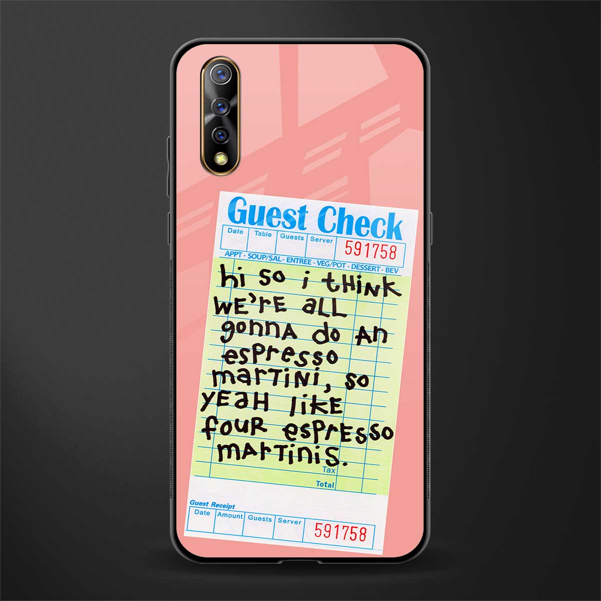 four espresso martinis glass case for vivo s1 image