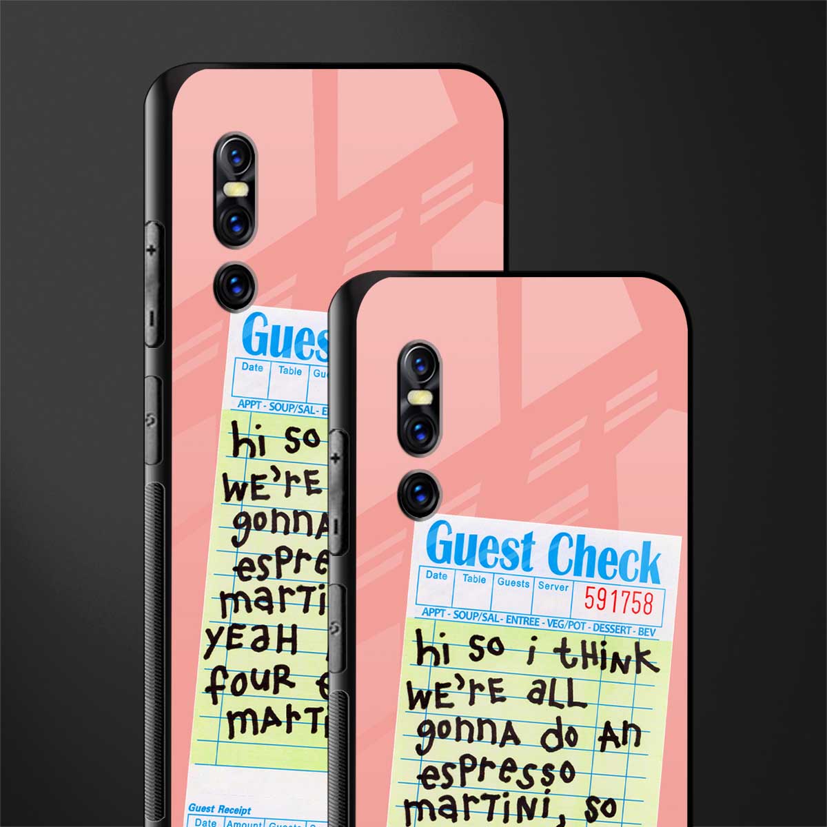 four espresso martinis glass case for vivo v15 pro image-2