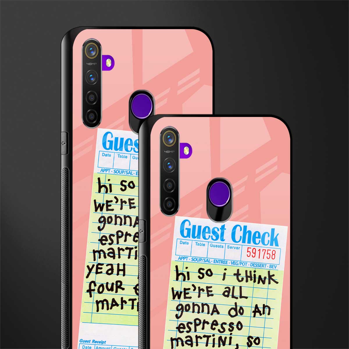 four espresso martinis glass case for realme 5i image-2