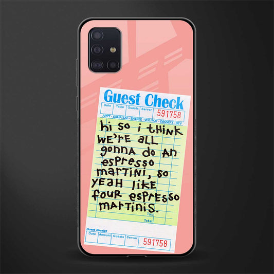 four espresso martinis glass case for samsung galaxy a71 image