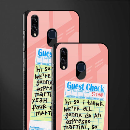 four espresso martinis glass case for samsung galaxy a30 image-2