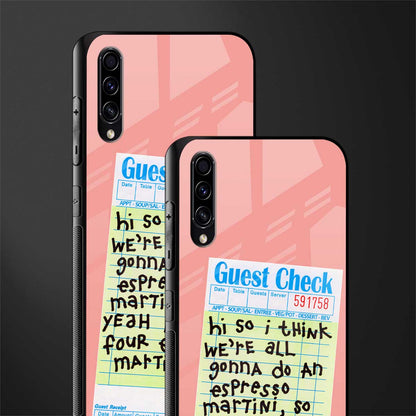 four espresso martinis glass case for samsung galaxy a70 image-2