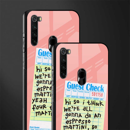 four espresso martinis glass case for redmi note 8 image-2