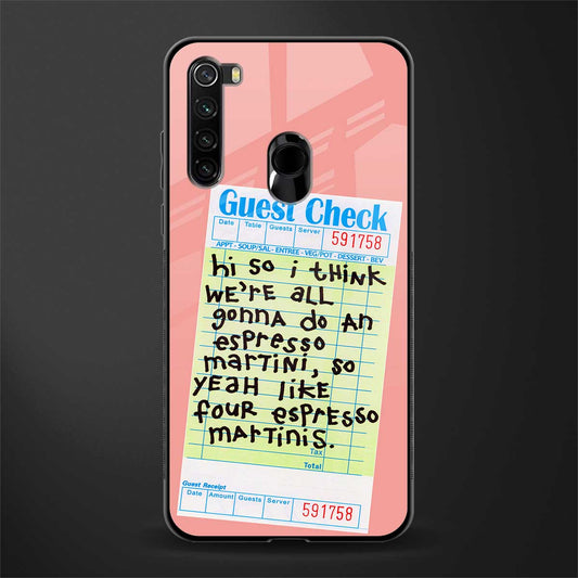 four espresso martinis glass case for redmi note 8 image