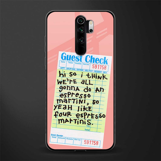 four espresso martinis glass case for redmi note 8 pro image