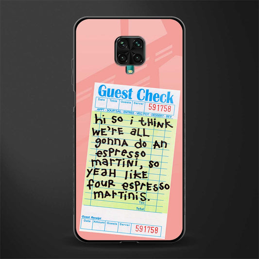 four espresso martinis glass case for redmi note 9 pro max image