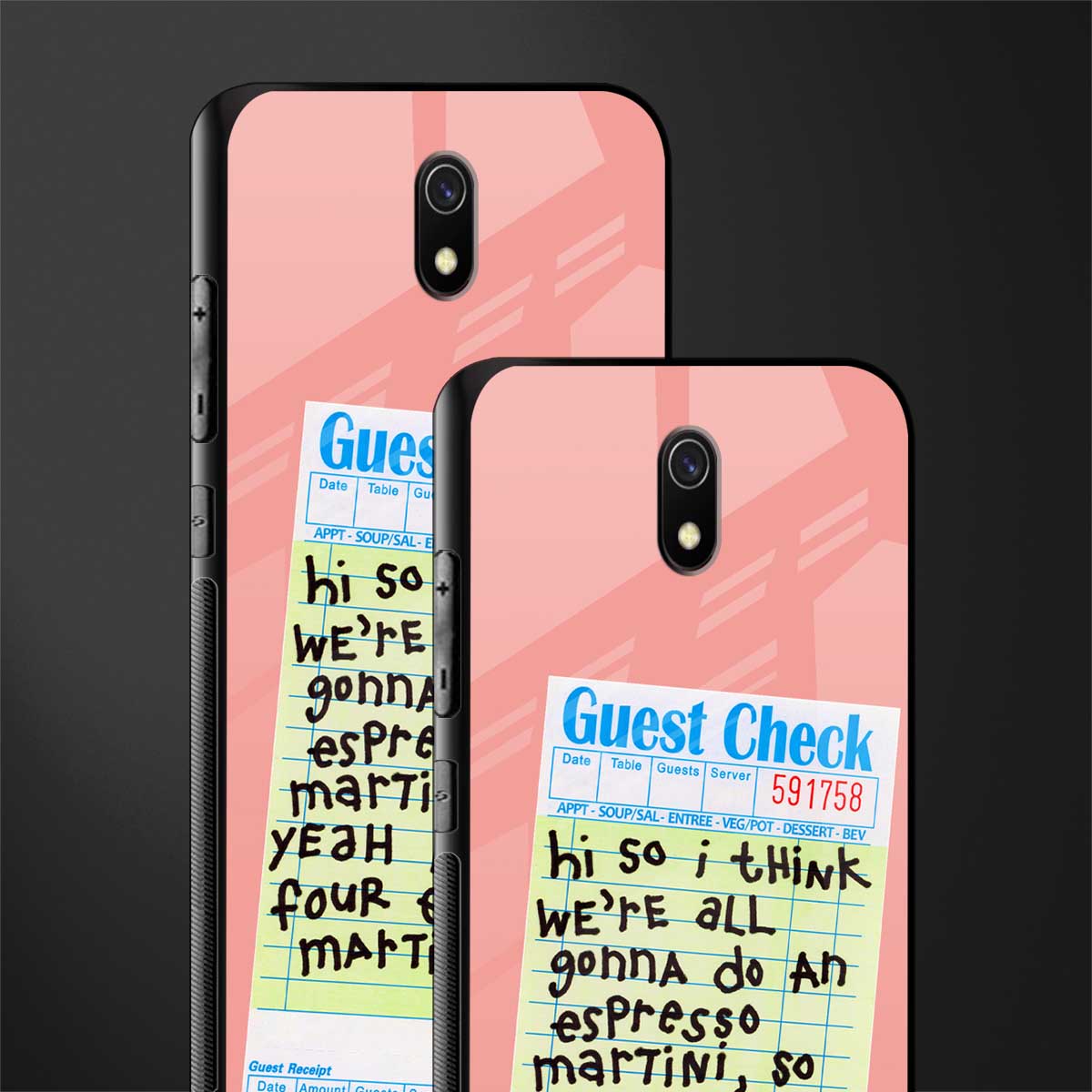 four espresso martinis glass case for redmi 8a image-2