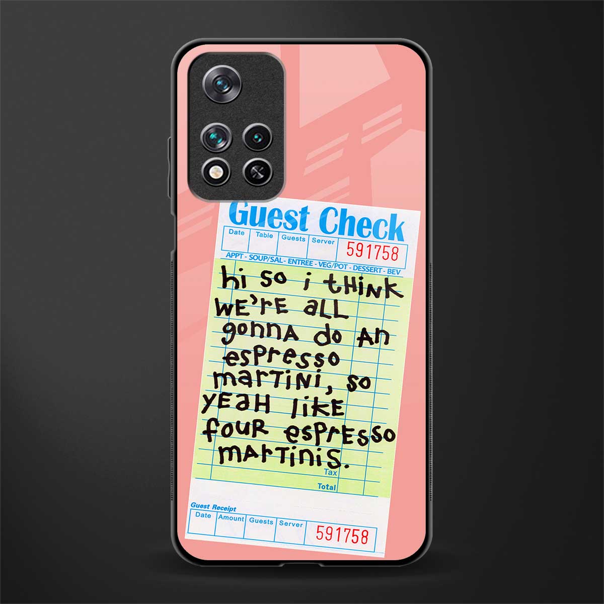 four espresso martinis glass case for xiaomi 11i 5g image