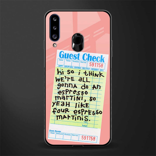 four espresso martinis glass case for samsung galaxy a20s image