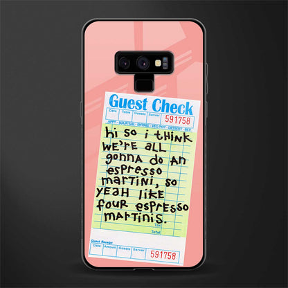 four espresso martinis glass case for samsung galaxy note 9 image