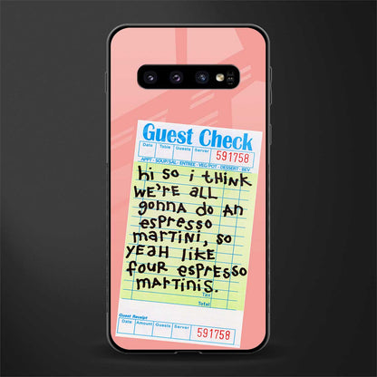 four espresso martinis glass case for samsung galaxy s10 plus image