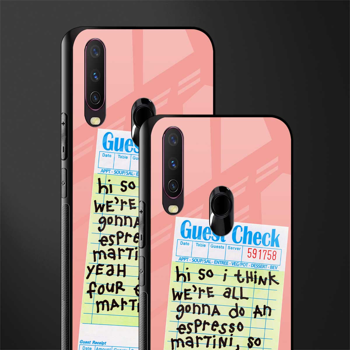 four espresso martinis glass case for vivo y17 image-2