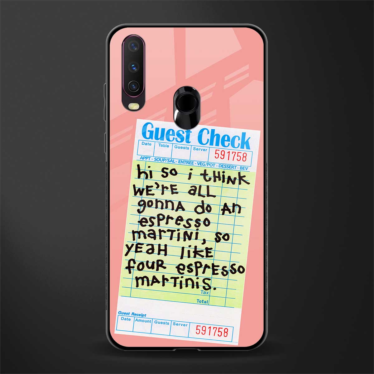 four espresso martinis glass case for vivo y17 image