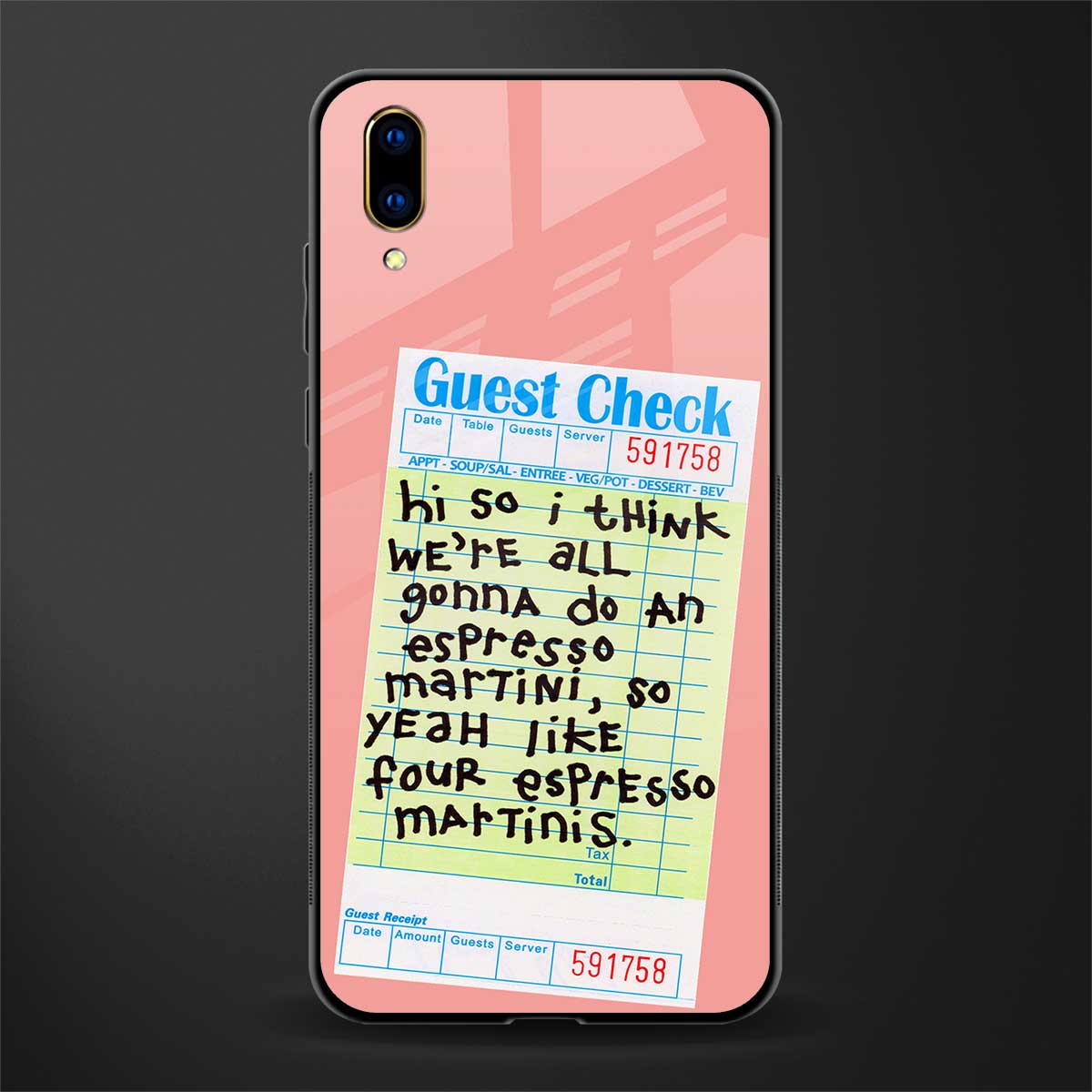four espresso martinis glass case for vivo v11 pro image