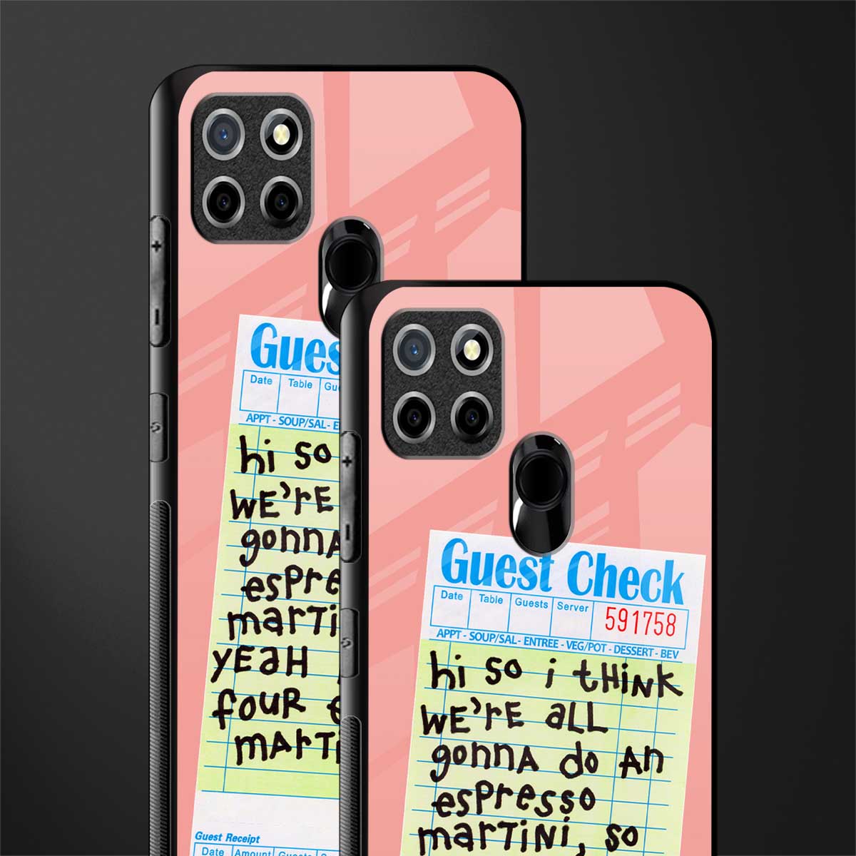 four espresso martinis glass case for realme narzo 20 image-2