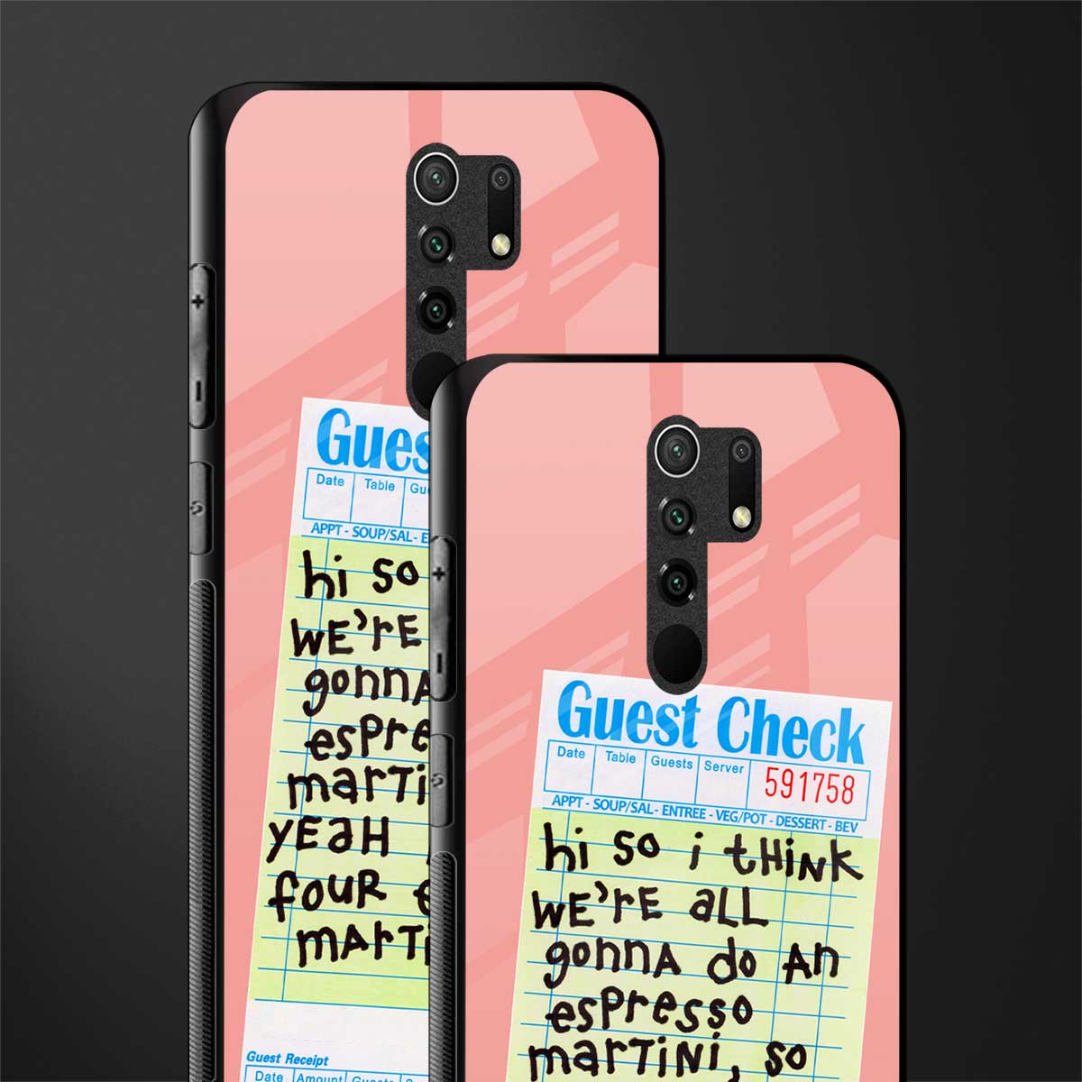 four espresso martinis glass case for redmi 9 prime image-2
