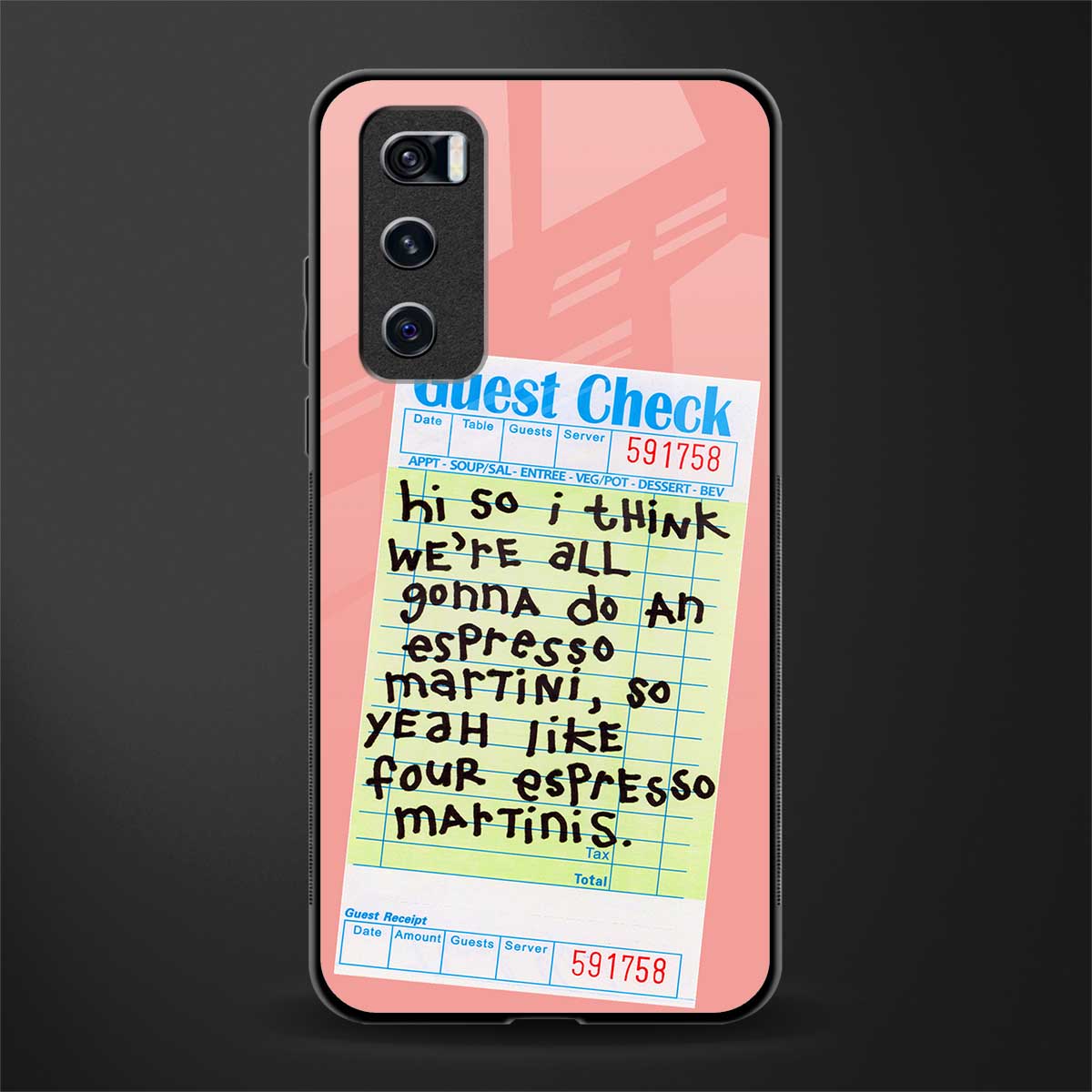 four espresso martinis glass case for vivo v20 se image