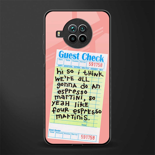 four espresso martinis glass case for mi 10i image