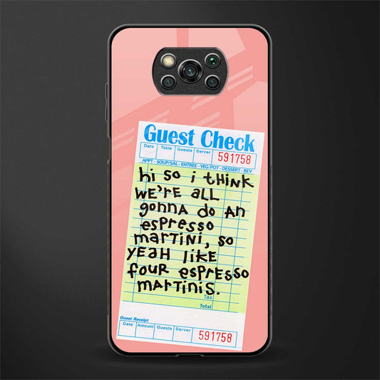 four espresso martinis glass case for poco x3 pro image