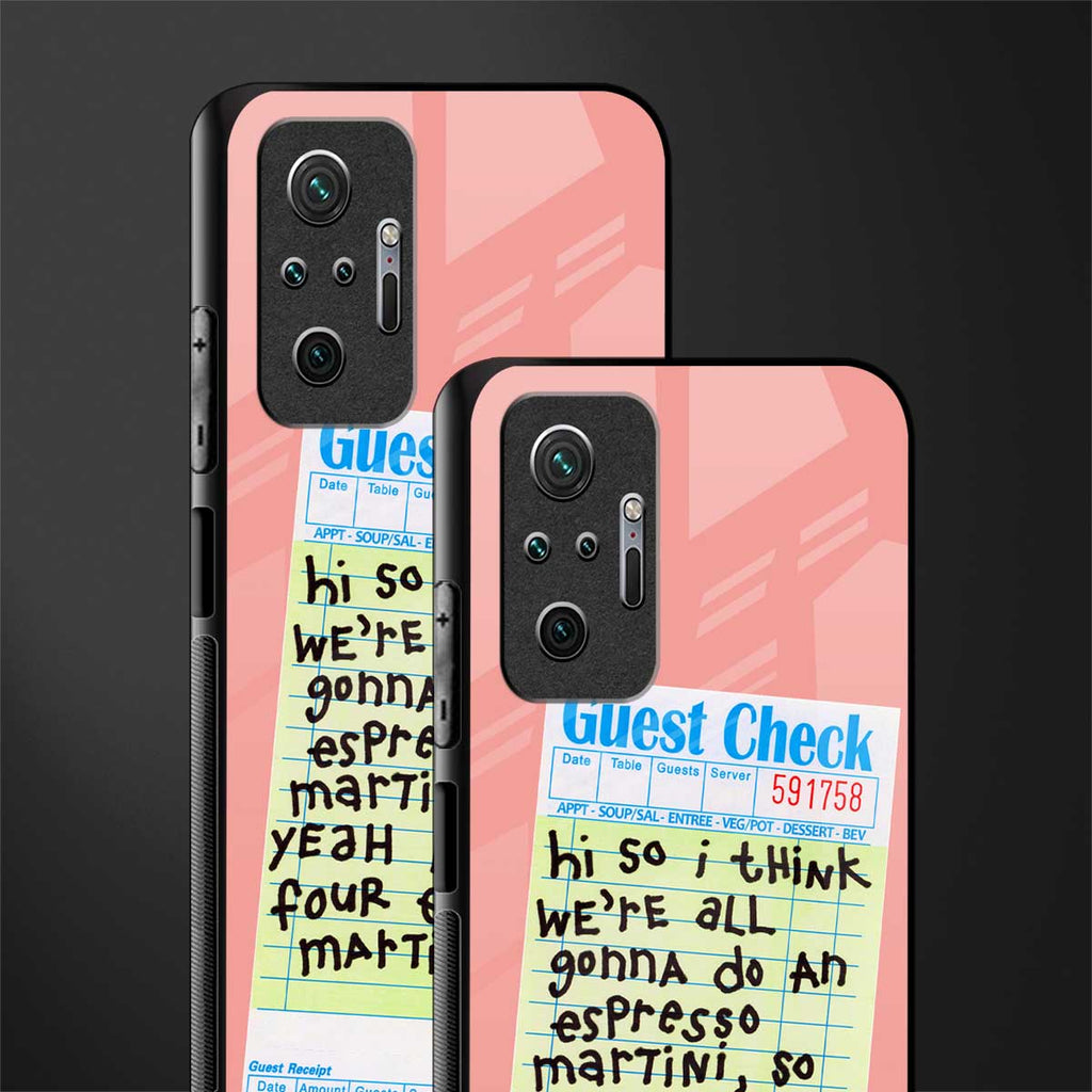 four espresso martinis glass case for redmi note 10 pro image-2