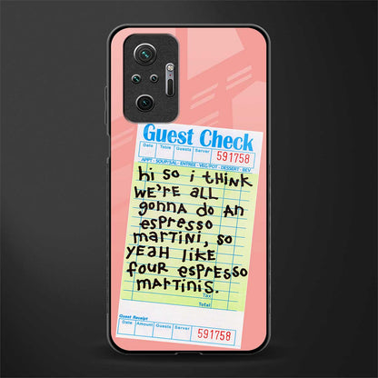 four espresso martinis glass case for redmi note 10 pro image