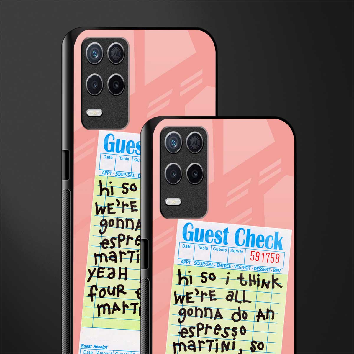 four espresso martinis glass case for realme 8 5g image-2