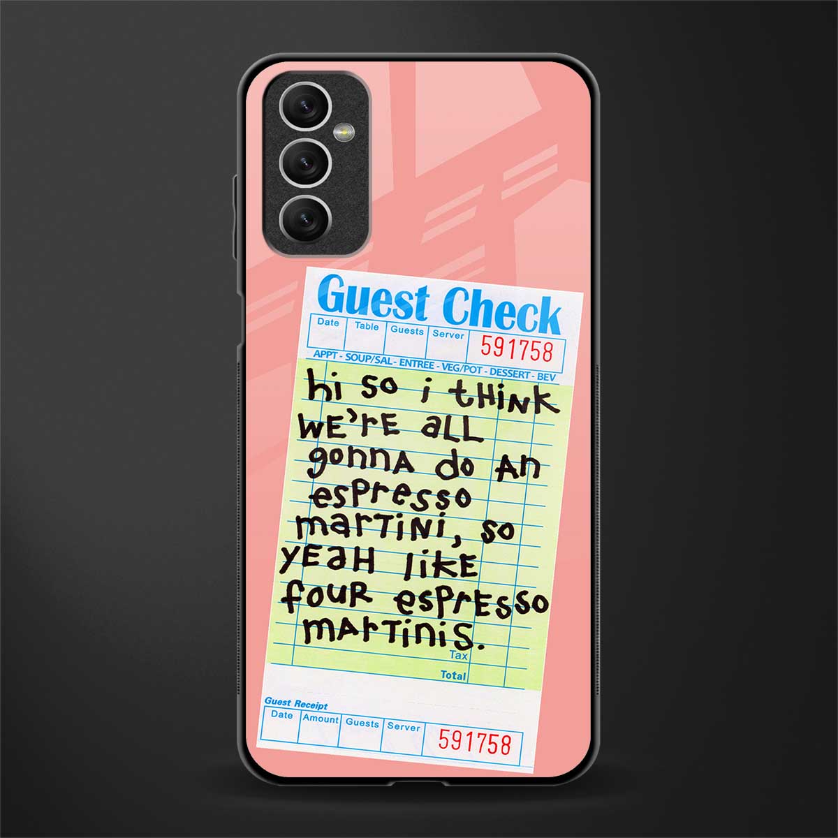 four espresso martinis glass case for samsung galaxy m52 5g image