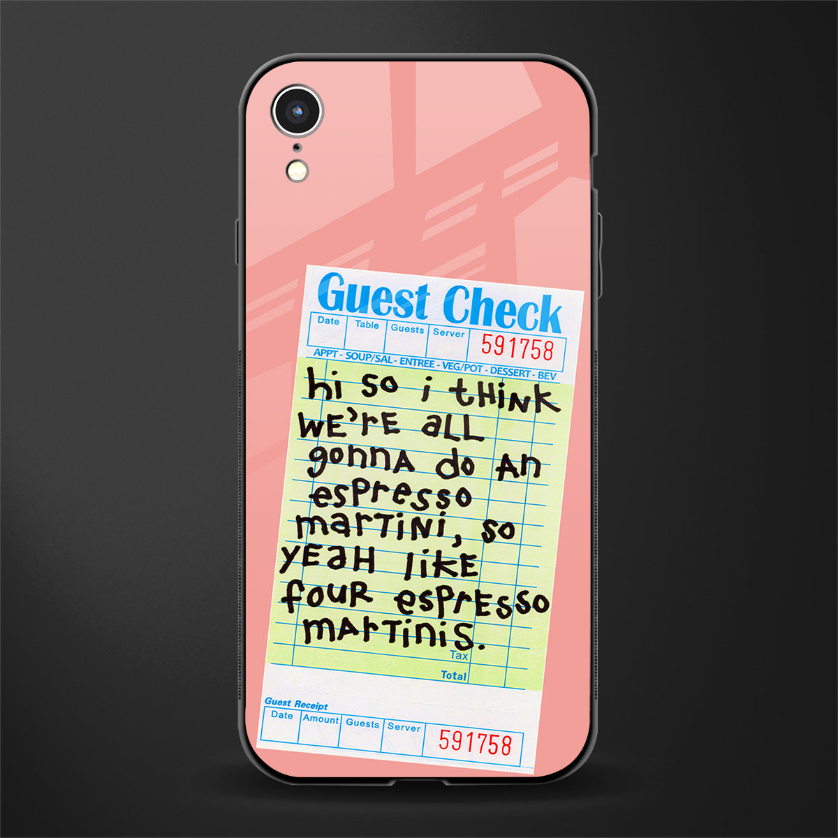 four espresso martinis glass case for iphone xr image