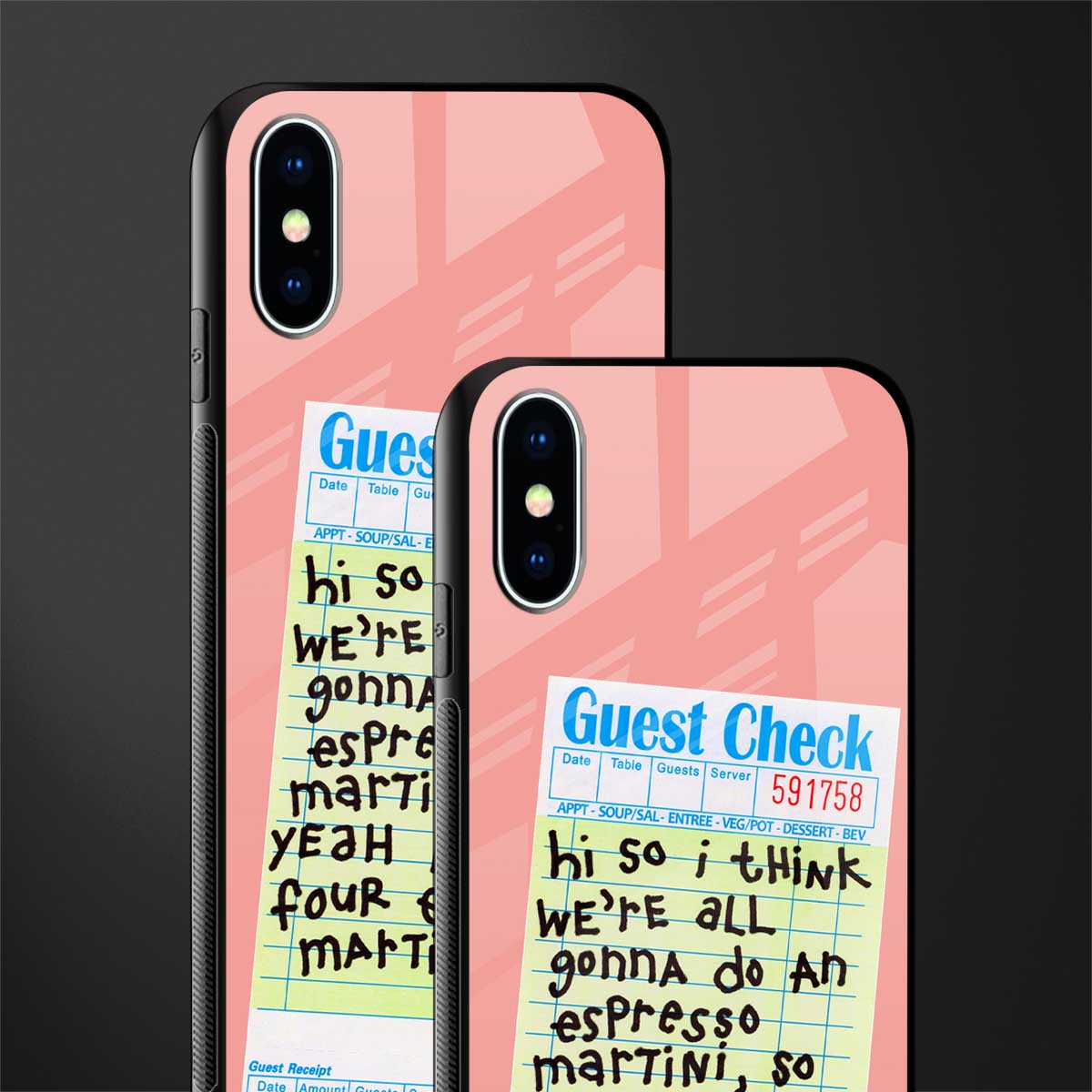 four espresso martinis glass case for iphone xs image-2
