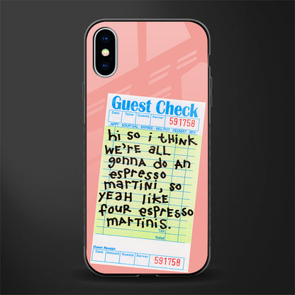 four espresso martinis glass case for iphone x image