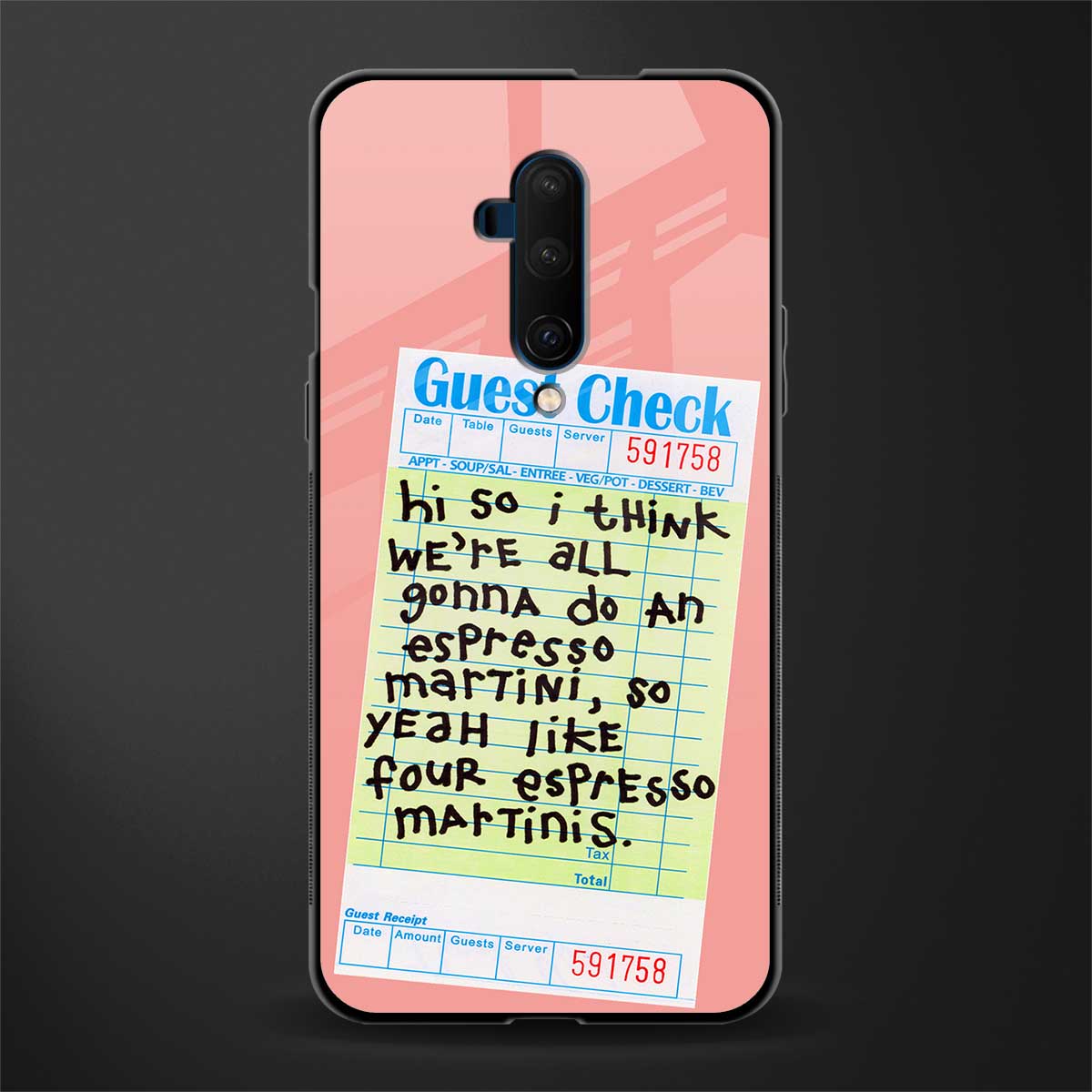 four espresso martinis glass case for oneplus 7t pro image