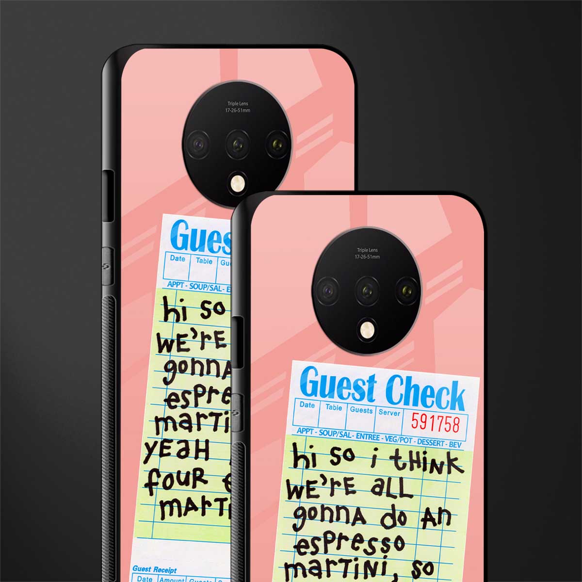 four espresso martinis glass case for oneplus 7t image-2