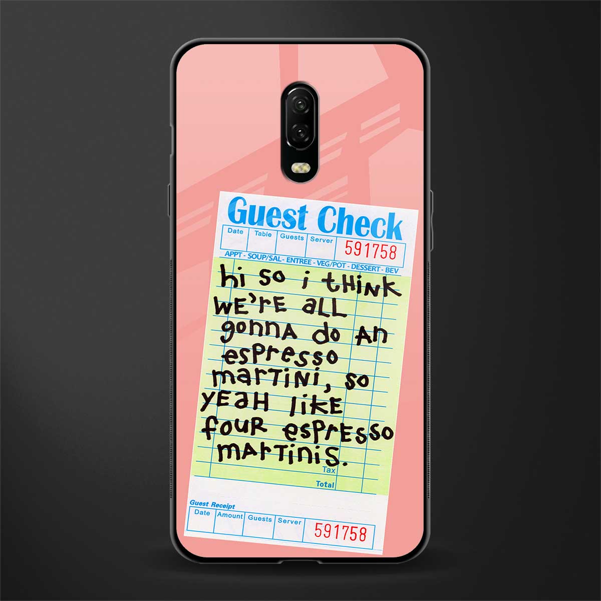four espresso martinis glass case for oneplus 6t image